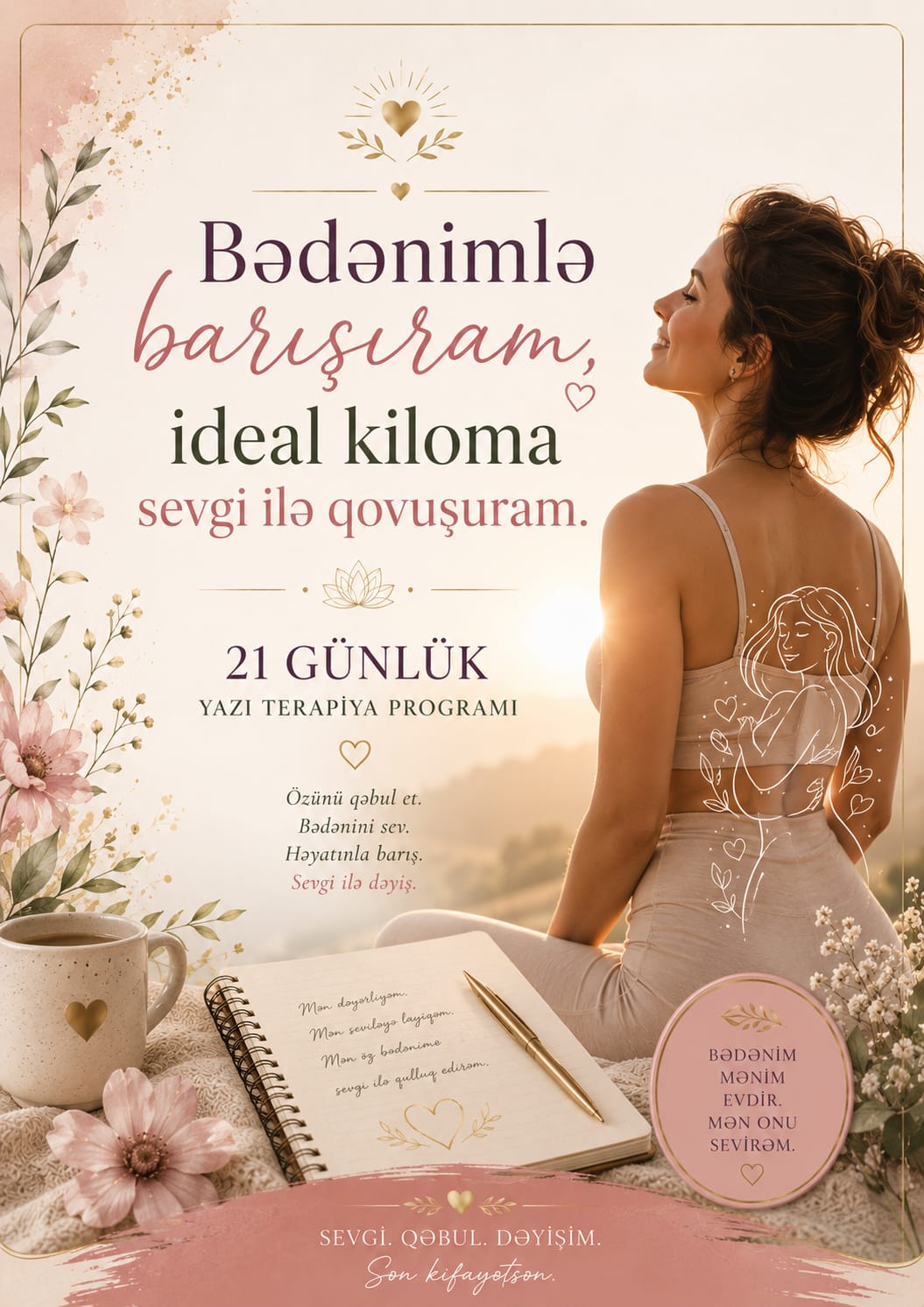 BƏDƏNİMLƏ BARIŞIRAM İDEAL KİLOMA SEVGİ İLƏ QOVUŞURAM